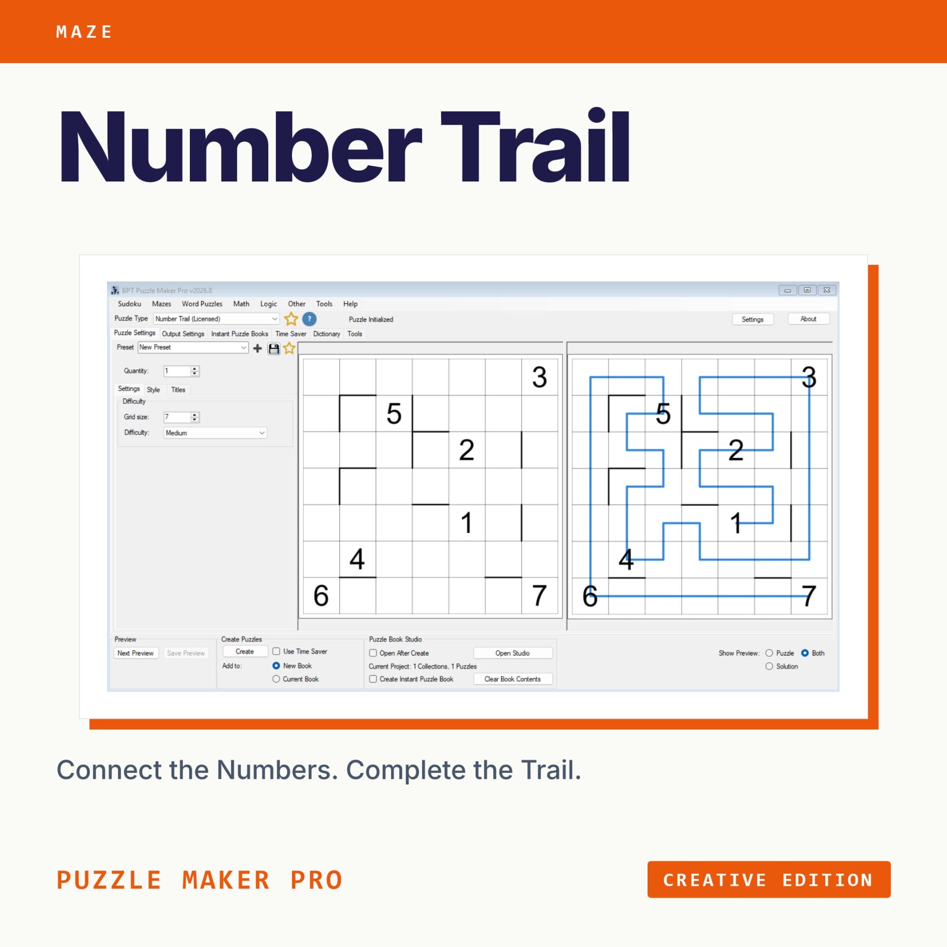 Puzzle Maker Pro - Number Trail