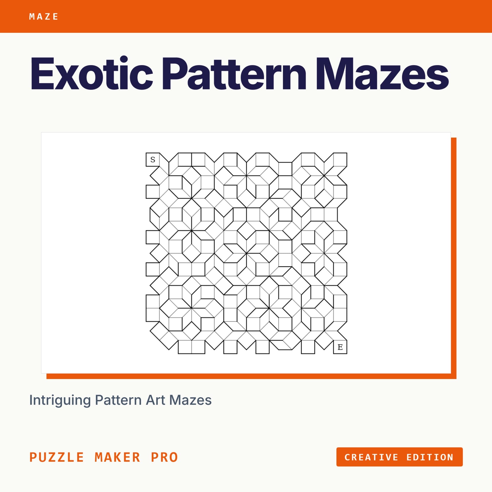 Puzzle Maker Pro - Exotic Pattern Mazes