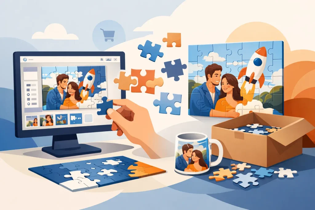 Create Own Puzzle Online for Real Products