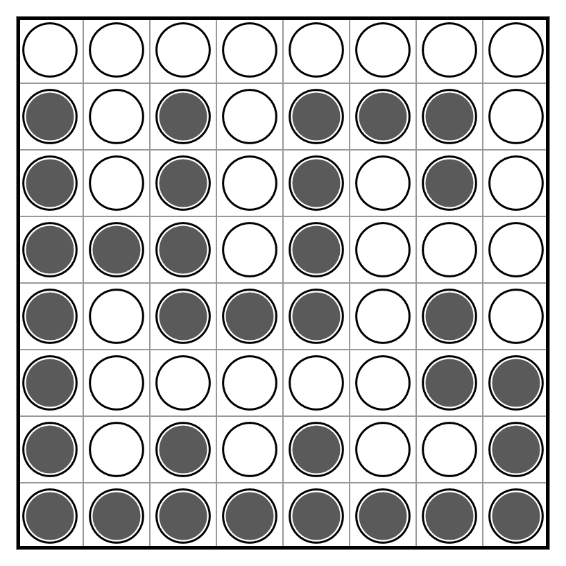 The completed Yin Yang solution