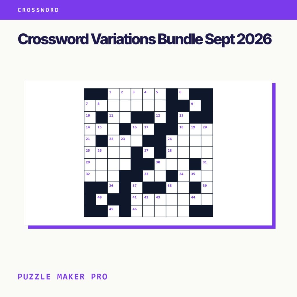 Crossword Variations Bundle