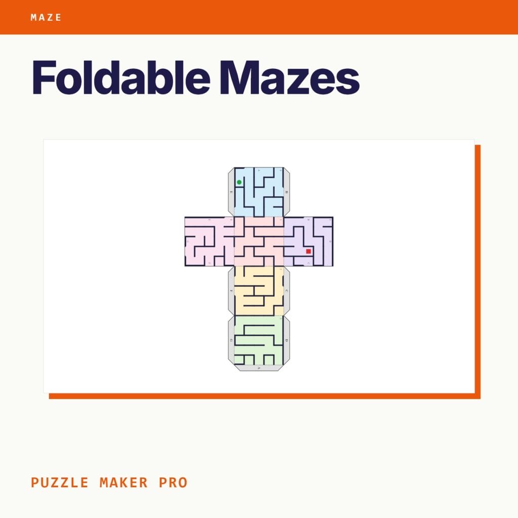 Foldable Mazes