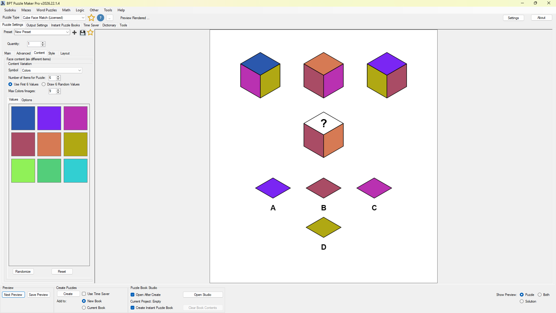 Puzzle Maker Pro - Cube Face Match
